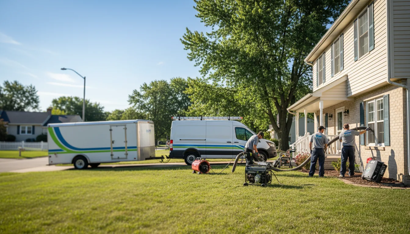 Flooded Basement Restoration And Cleanup With Repair in Oak Park, MI near me